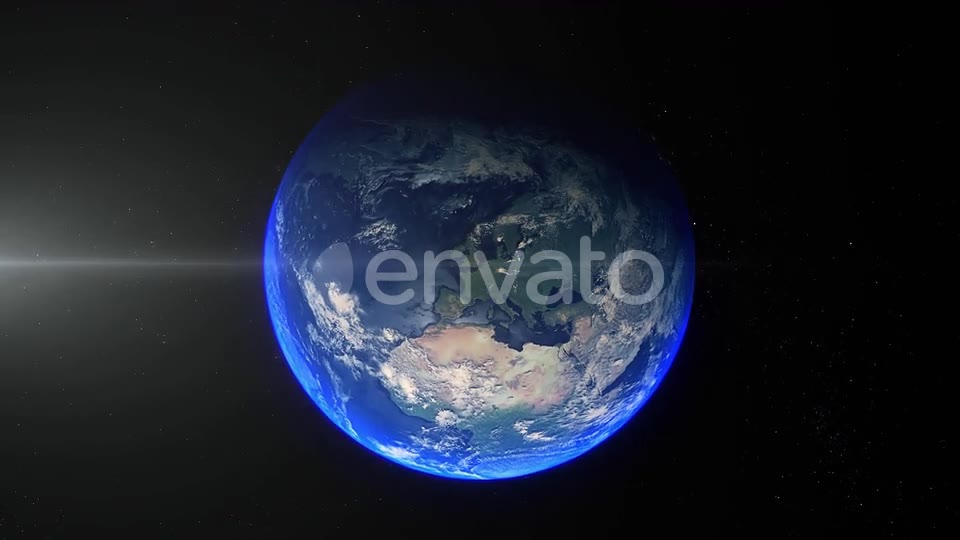 Realistic Earth Zoom Out Clouds Europe Germany Videohive 25476426 Motion Graphics Image 9