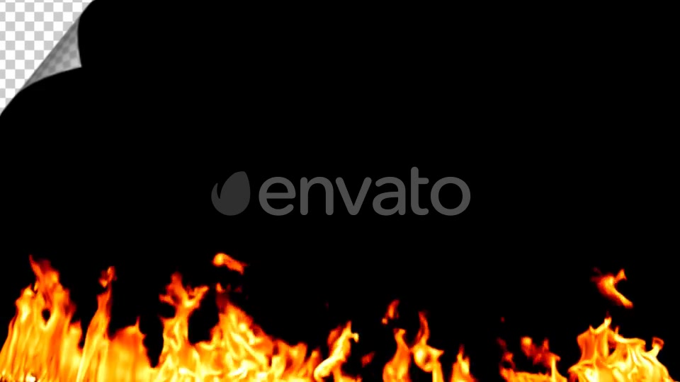 Realistic Fire Line in Slow Motion Alpha Channel Videohive