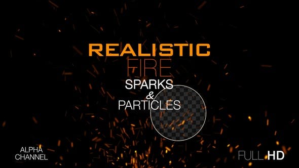 Realistic Fire Sparks - Videohive Download 22932197