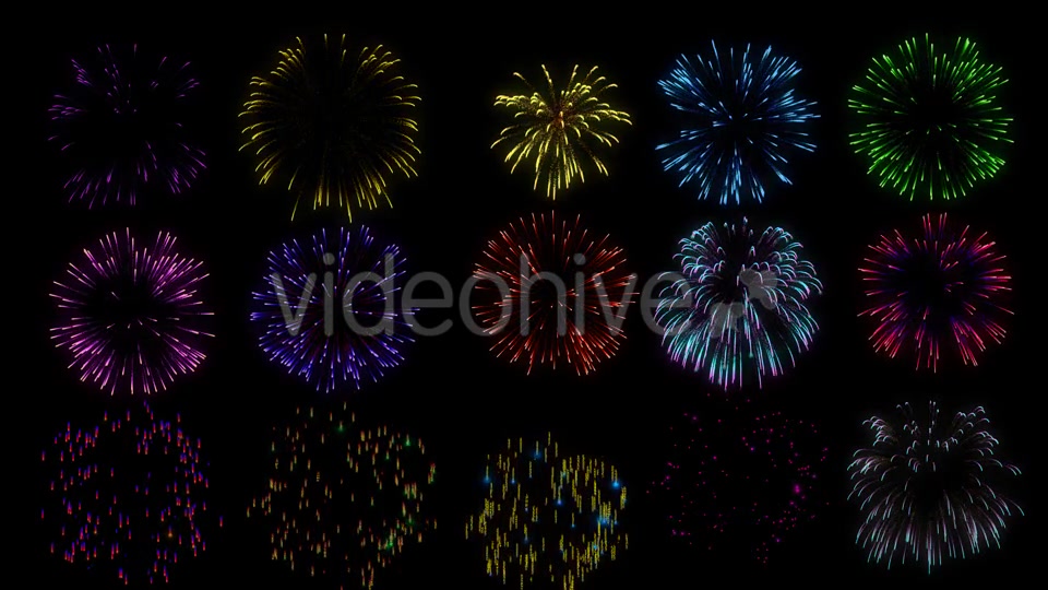 Realistic Fireworks Pack Videohive 20397628 Motion Graphics Image 9