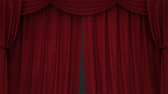 Realistic Red Curtain Transition - Download Videohive 14390224