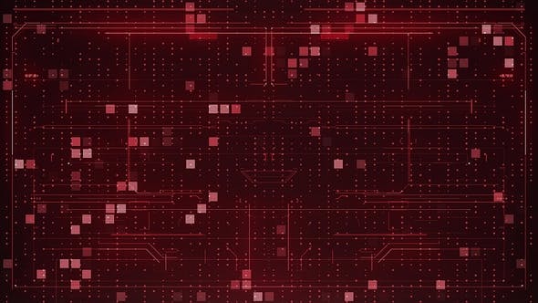 Red Abstract Digital Background - Download Videohive 21830818
