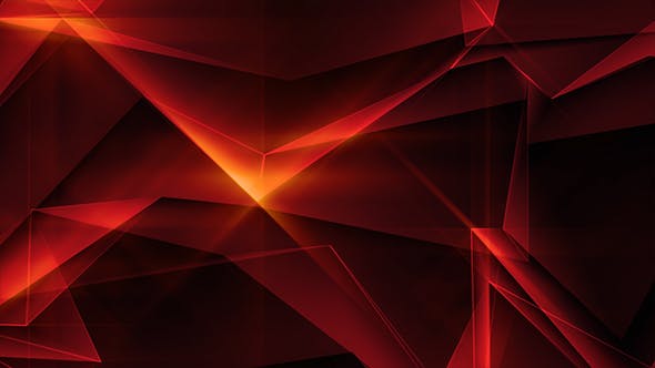 Red Abstract Polygonal Background Loop - 21263701 Videohive Download