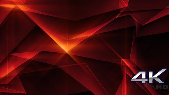 Red Abstract Polygonal Background Loop - Download Videohive 21264810
