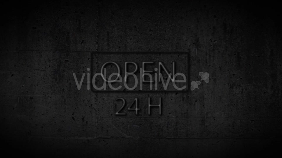 Red blue Neon Sign Open 24 Hours Videohive 20012967 Motion Graphics Image 13