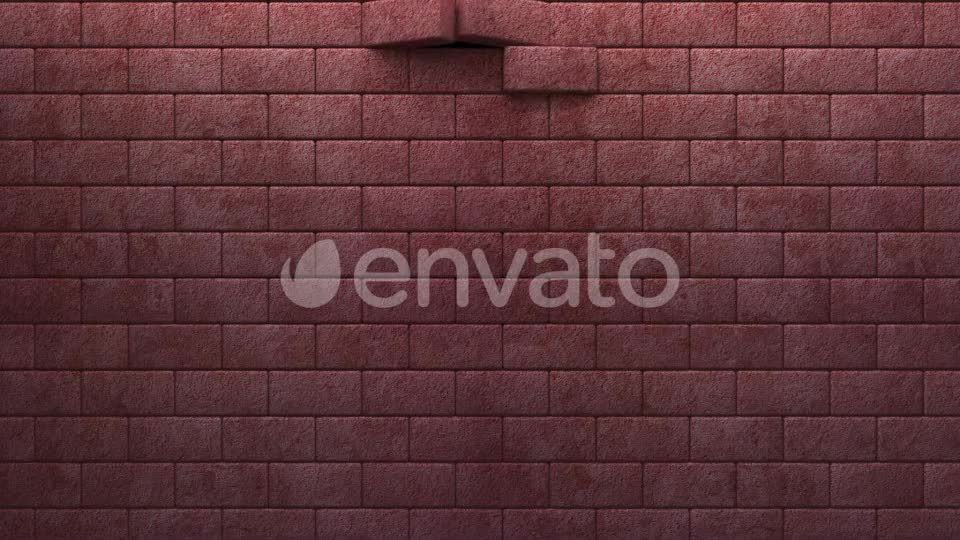 Red Bricks Wall Reveal Videohive 22300515 Motion Graphics Image 1