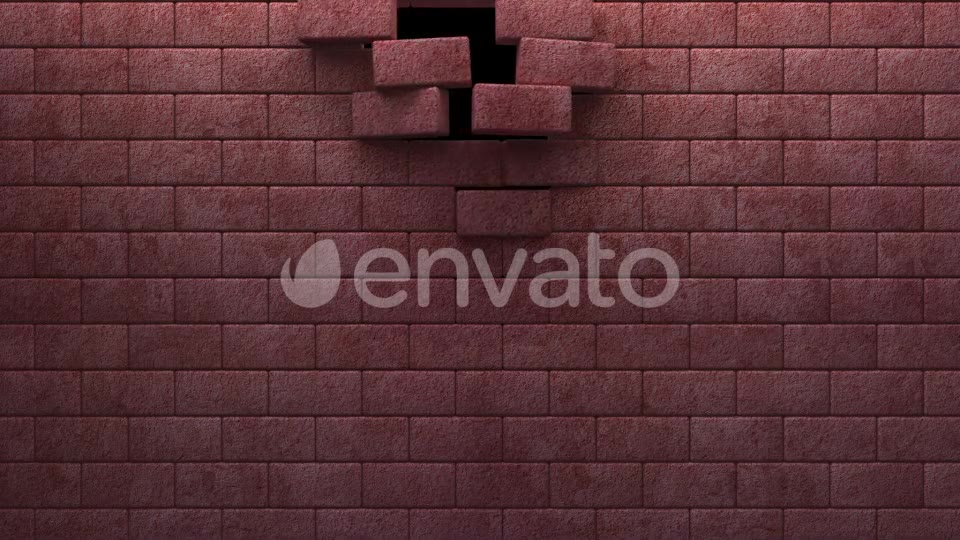 Red Bricks Wall Reveal Videohive 22300515 Motion Graphics Image 2