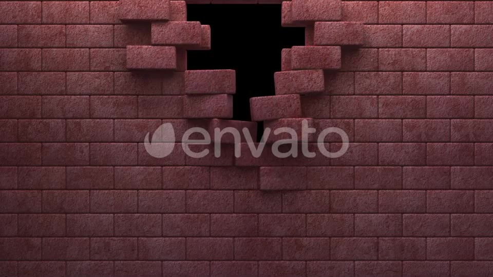 Red Bricks Wall Reveal Videohive 22300515 Motion Graphics Image 3
