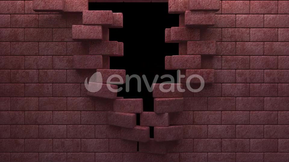 Red Bricks Wall Reveal Videohive 22300515 Motion Graphics Image 4