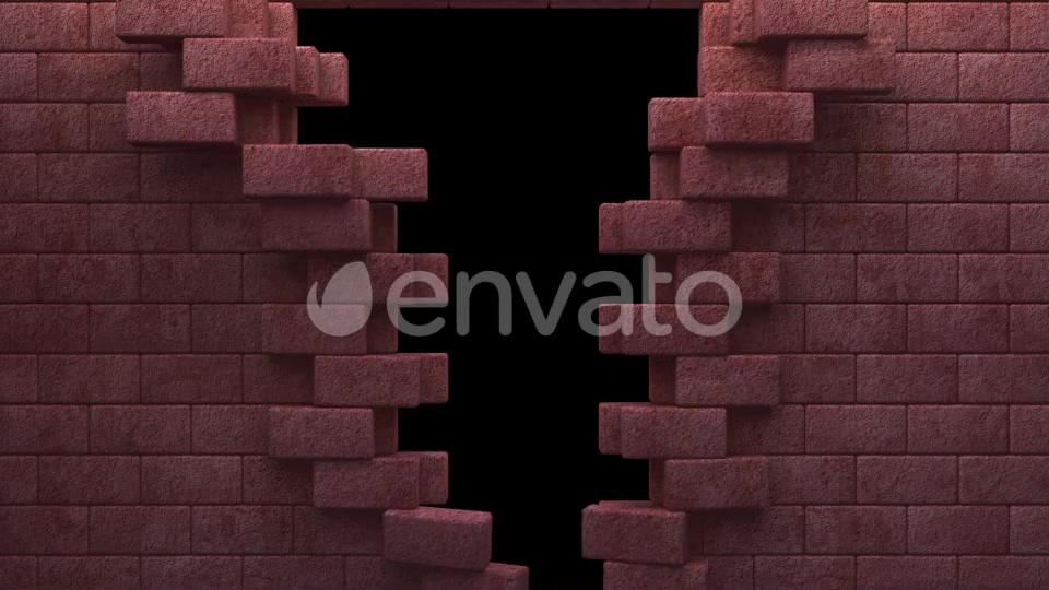 Red Bricks Wall Reveal Videohive 22300515 Motion Graphics Image 5