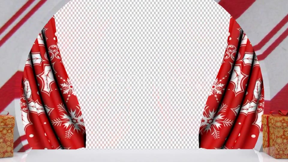 Red Carpet Christmas Curtain Open Videohive 13737991 Motion Graphics Image 6