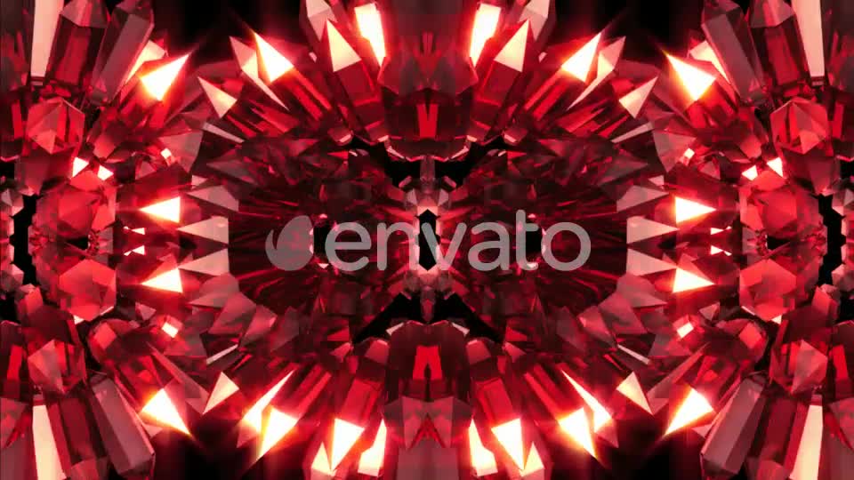 Red Crystals Background Videohive 22284112 Motion Graphics Image 1