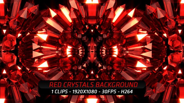 Red Crystals Background - Videohive 22284112 Download
