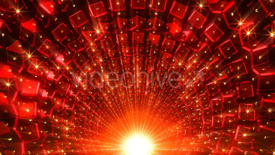 Red Cubes Tunnel Videohive 21432292 Motion Graphics Image 1
