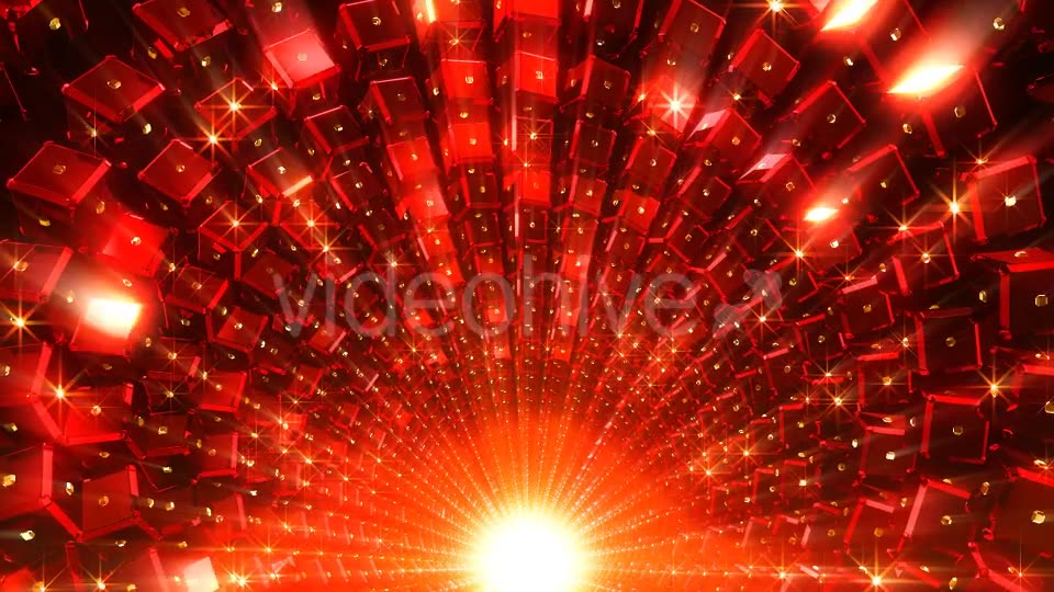 Red Cubes Tunnel Videohive 21432292 Motion Graphics Image 2