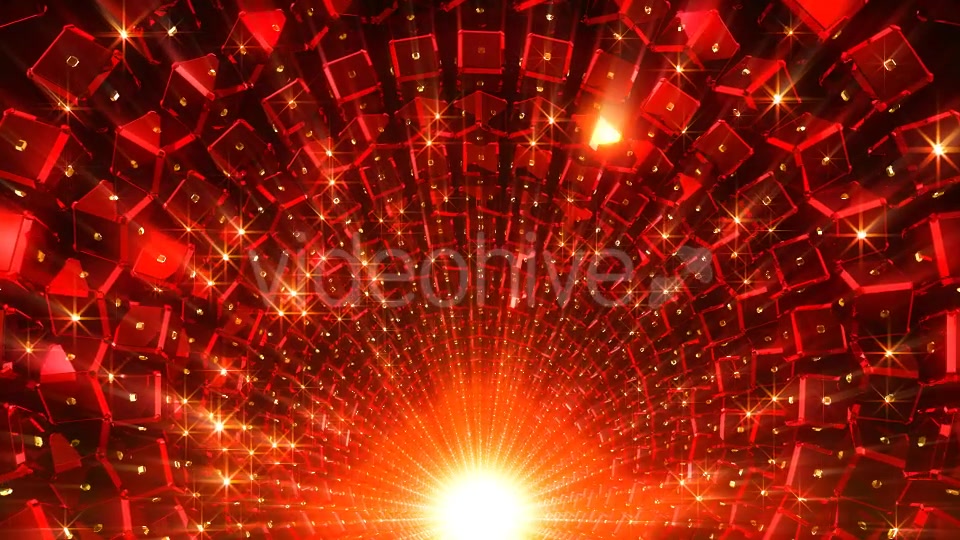 Red Cubes Tunnel Videohive 21432292 Motion Graphics Image 4