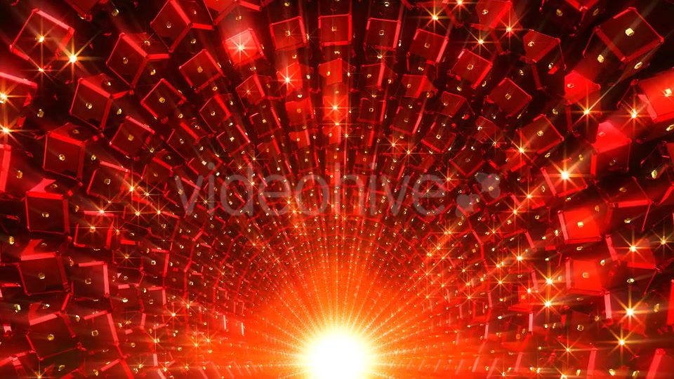 Red Cubes Tunnel Videohive 21432292 Motion Graphics Image 5