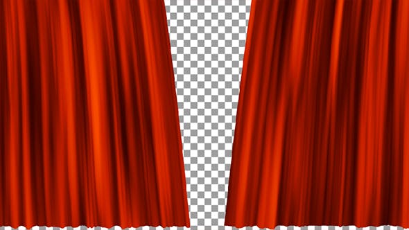 Red Curtains Open - 19361173 Videohive Download