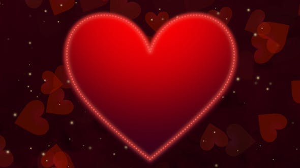 Red Hearts Background - Videohive Download 19345515