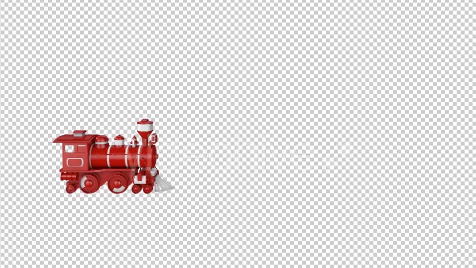 Red Plastic Toy Train Videohive 20784093 Motion Graphics Image 3