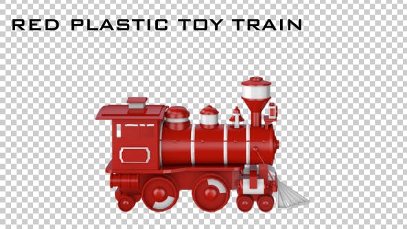 Red Plastic Toy Train - 20784093 Videohive Download