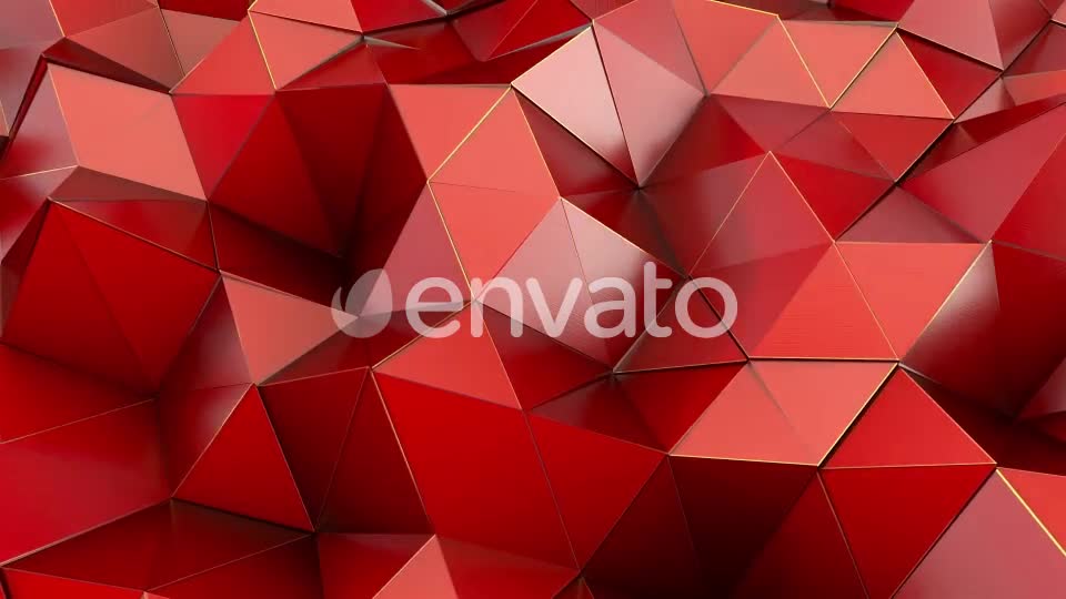 Red Polygon Waves 87 Videohive 24967426 Motion Graphics Image 1