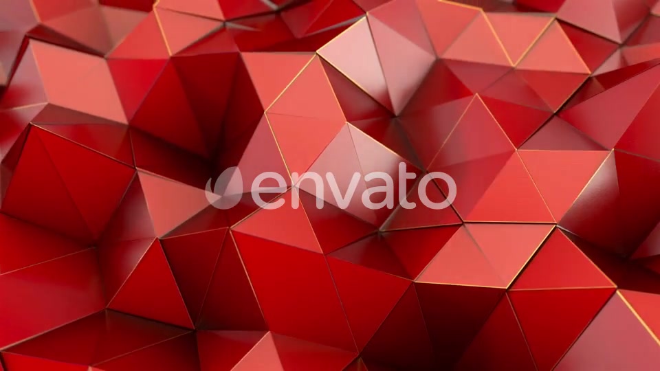 Red Polygon Waves 87 Videohive 24967426 Motion Graphics Image 7