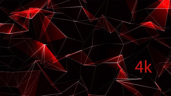 Red Polygonal Abstract Background - Videohive Download 20989227