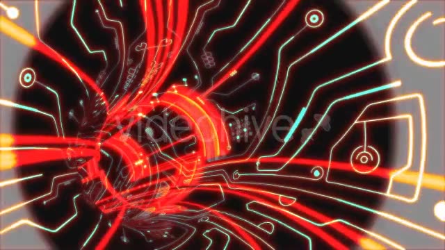 Red Space Tunnel Videohive 13548218 Motion Graphics Image 2