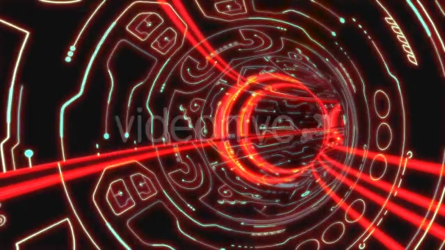 Red Space Tunnel Videohive 13548218 Motion Graphics Image 3