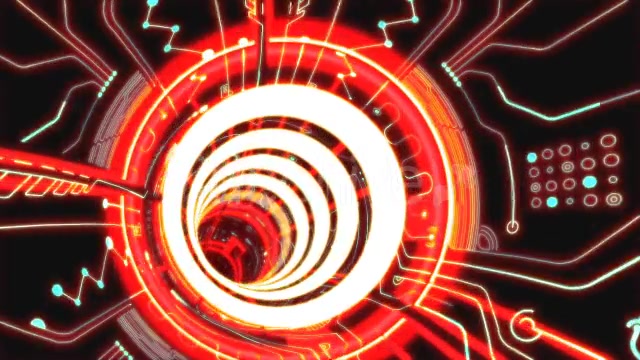 Red Space Tunnel Videohive 13548218 Motion Graphics Image 6