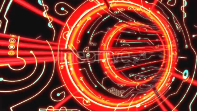 Red Space Tunnel Videohive 13548218 Motion Graphics Image 7
