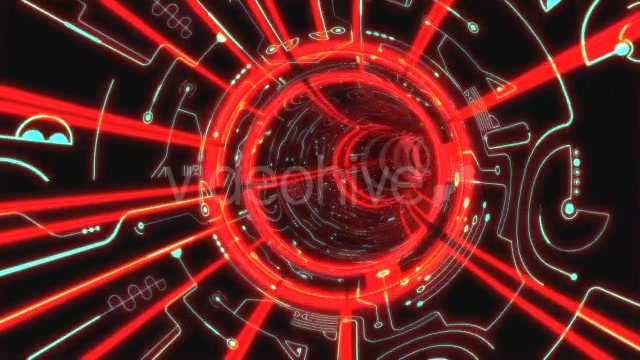 Red Space Tunnel Videohive 13548218 Motion Graphics Image 8