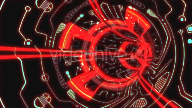 Red Space Tunnel Videohive 13548218 Motion Graphics Image 9
