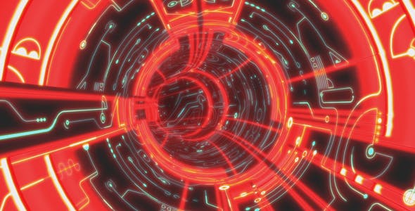 Red Space Tunnel - Videohive 13548218 Download