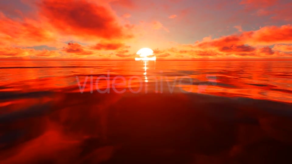Red Sunlight Reflection On Water Videohive 19730395 Motion Graphics Image 10