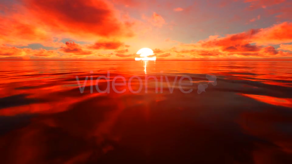 Red Sunlight Reflection On Water Videohive 19730395 Motion Graphics Image 11