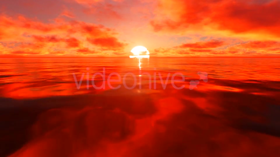 Red Sunlight Reflection On Water Videohive 19730395 Motion Graphics Image 2