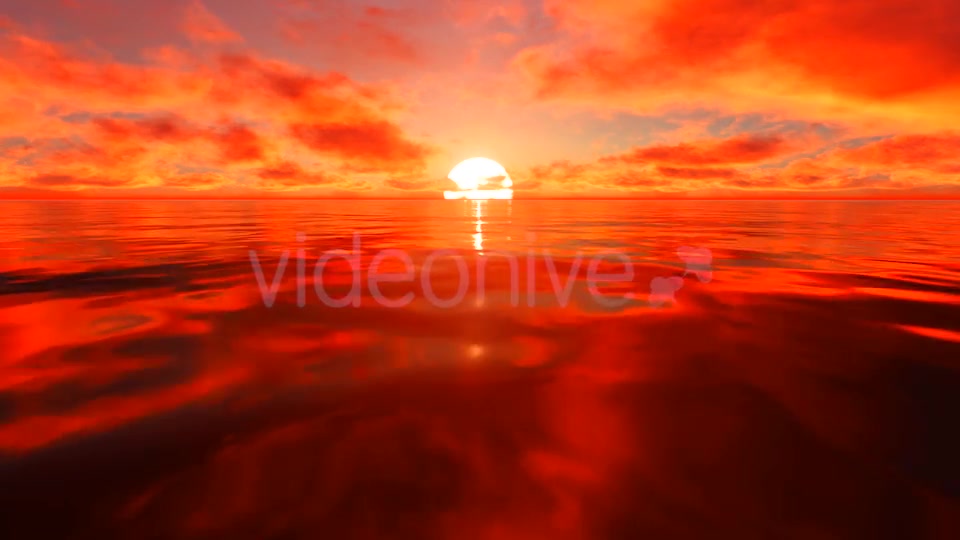 Red Sunlight Reflection On Water Videohive 19730395 Motion Graphics Image 3