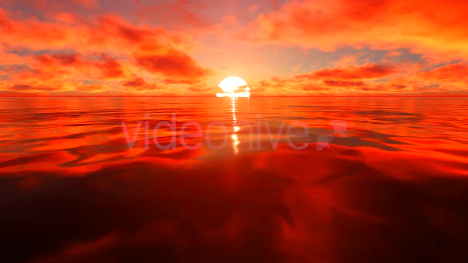 Red Sunlight Reflection On Water Videohive 19730395 Motion Graphics Image 4
