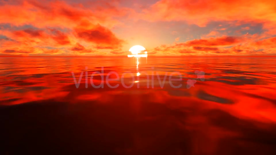 Red Sunlight Reflection On Water Videohive 19730395 Motion Graphics Image 5