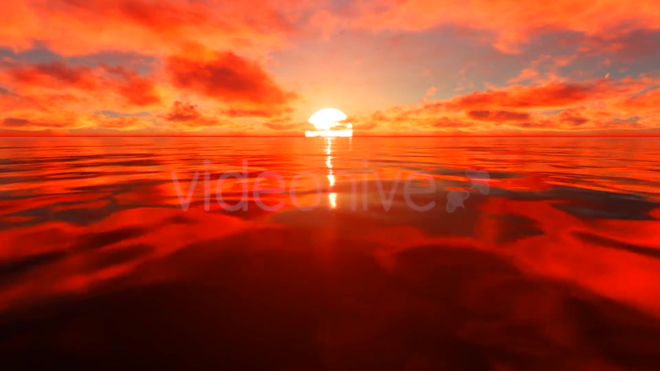 Red Sunlight Reflection On Water Videohive 19730395 Motion Graphics Image 6