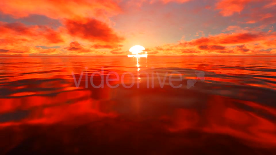 Red Sunlight Reflection On Water Videohive 19730395 Motion Graphics Image 7