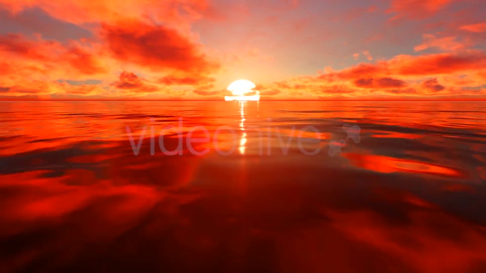 Red Sunlight Reflection On Water Videohive 19730395 Motion Graphics Image 8
