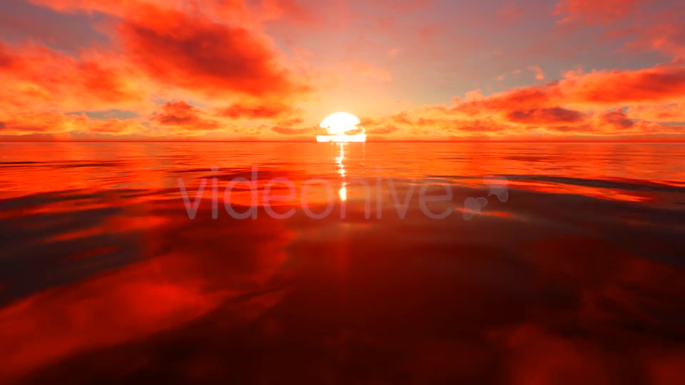 Red Sunlight Reflection On Water Videohive 19730395 Motion Graphics Image 9