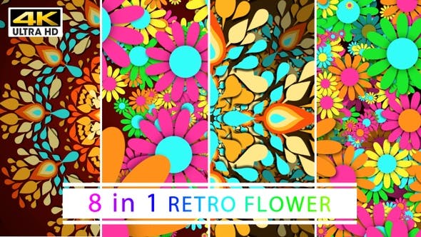 Retro Flowers 4K - Download Videohive 22806103