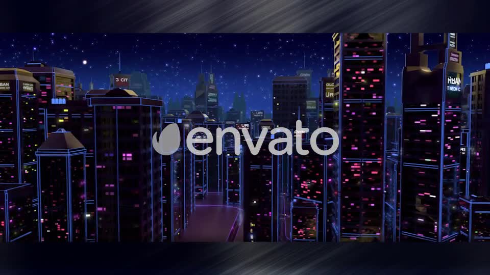 Retro Futuristic 80s City Stage Videohive 23506262 Motion Graphics Image 1