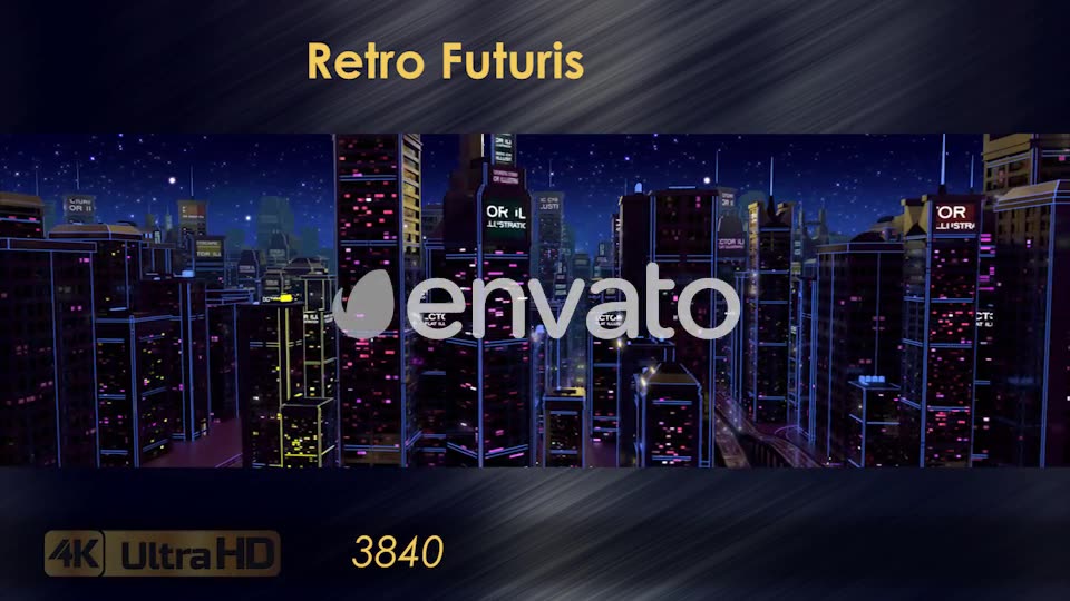 Retro Futuristic 80s City Stage Videohive 23506262 Motion Graphics Image 2