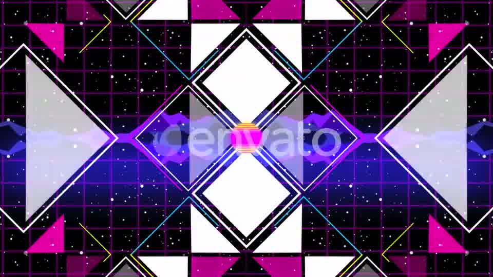 Retro Futuristic Background (3 in 1) Videohive 21881770 Motion Graphics Image 11