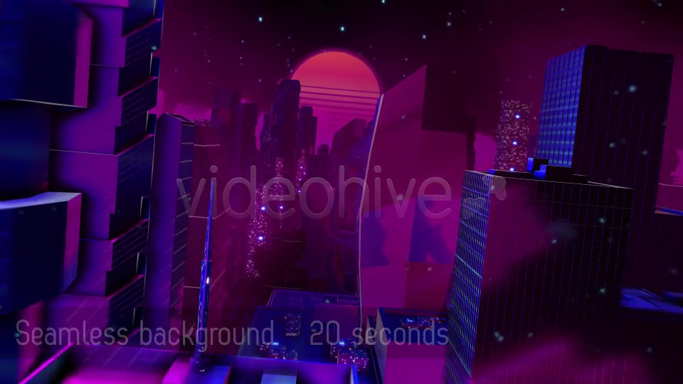 Retro Futuristic City Landscape Videohive 20309924 Motion Graphics Image 7